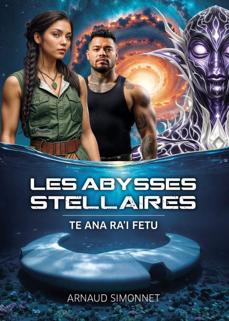 Les Abysses Stellaires Couverture du livre "Les Abysses Stellaires" avec des personnages futuristes.
